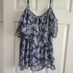 Torrid open shoulder blouse